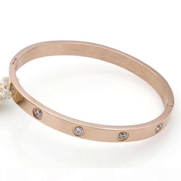 2017 fashion new stainless steel full 10 diamond love bracelet jewelry cuff rose gold plate bangles bracelets for women love bracelet gift, Black
2017 fashion new stainless steel full 10 diamond love bracelet jewelry cuff rose gold plate bangles bracelets for women love bracelet gift, Black