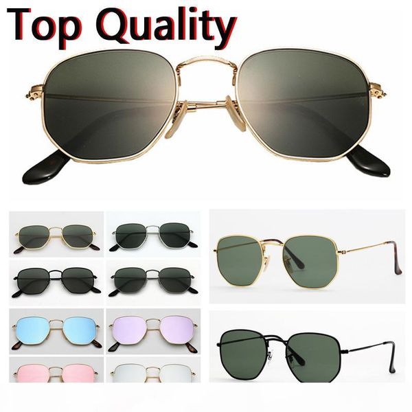 desinger sunglasses hexagonal flat glass lenses for men women male female sunglasses with brown or black case, cloth, paper box, accessories, White;black
desinger sunglasses hexagonal flat glass lenses for men women male female sunglasses with brown or black case, cloth, paper box, accessories, White;black