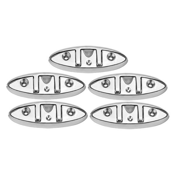 5pcs 316 stainless steel boat flip up folding cleat dock deck line rope