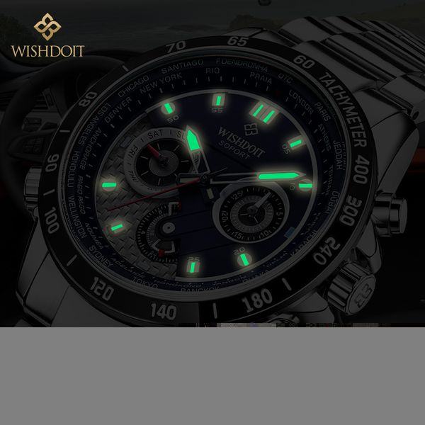wishdoit watch male outdoor sports waterproof luminous multi-function chronograph reset world time quartz watch, Slivery;brown
wishdoit watch male outdoor sports waterproof luminous multi-function chronograph reset world time quartz watch, Slivery;brown