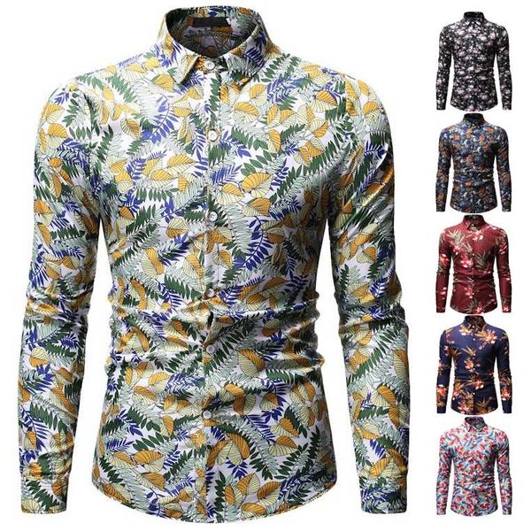 ready stock 6 colors mens new long sleeve printed floral shirts fashion casual autumn and winter shirt, White;black
ready stock 6 colors mens new long sleeve printed floral shirts fashion casual autumn and winter shirt, White;black