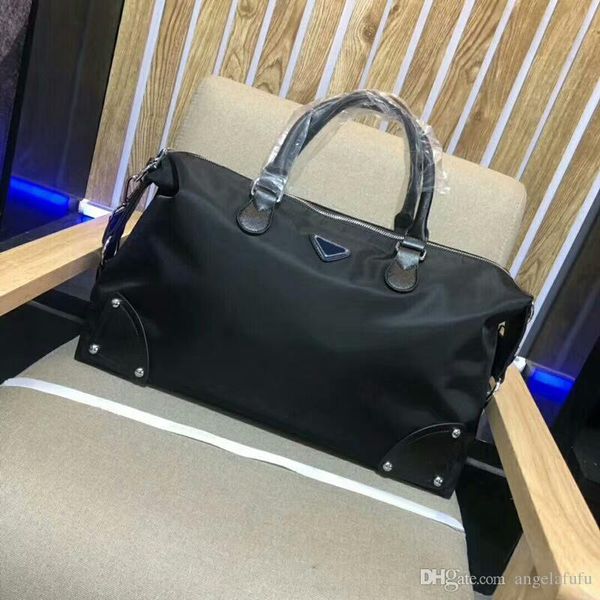 european style fashion travel bag large capacity tote pack shoulder package black canvas men bags
european style fashion travel bag large capacity tote pack shoulder package black canvas men bags