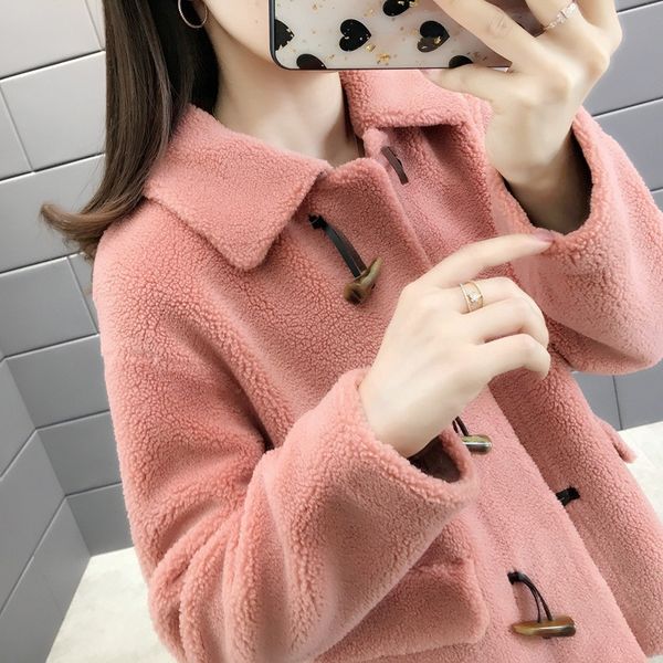fur one-piece lalambswool faux fur sheepskin short women's jacket coat faux coat thick warm women, Black
fur one-piece lalambswool faux fur sheepskin short women's jacket coat faux coat thick warm women, Black