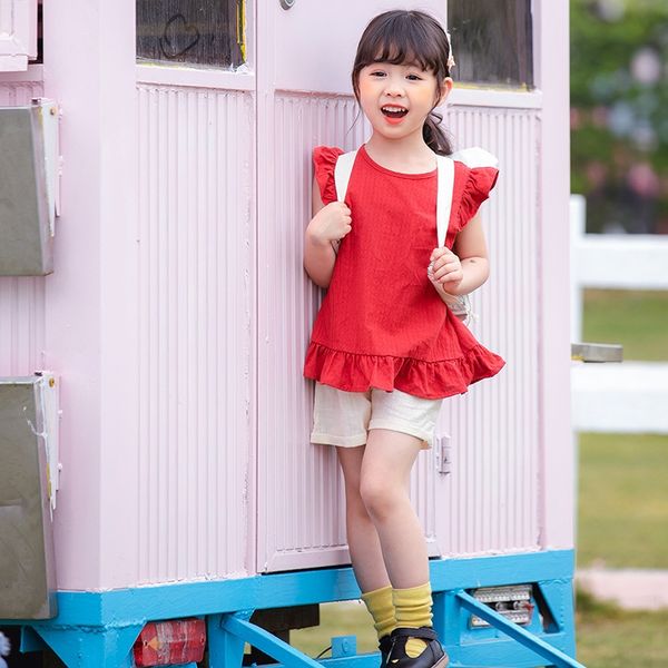 2020 children's wear doll summer new small flying sleeve shirt doll shirt lotus leaf lace sleeveless girl top, White;black
2020 children's wear doll summer new small flying sleeve shirt doll shirt lotus leaf lace sleeveless girl top, White;black