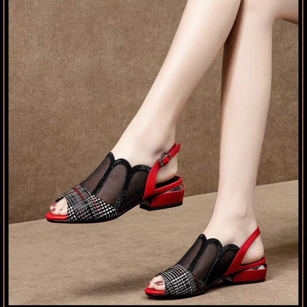 selling women fish mouth sandals fashion mesh hollow women sandals 2020 summer new wild rhinestone tide shoes, Black
selling women fish mouth sandals fashion mesh hollow women sandals 2020 summer new wild rhinestone tide shoes, Black