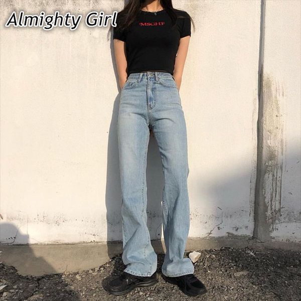 high waist jeans woman 2020 mom denim boyfriend fashion solid wide leg casual vintage baggy long trousers loose pants korean0123, Blue
high waist jeans woman 2020 mom denim boyfriend fashion solid wide leg casual vintage baggy long trousers loose pants korean0123, Blue