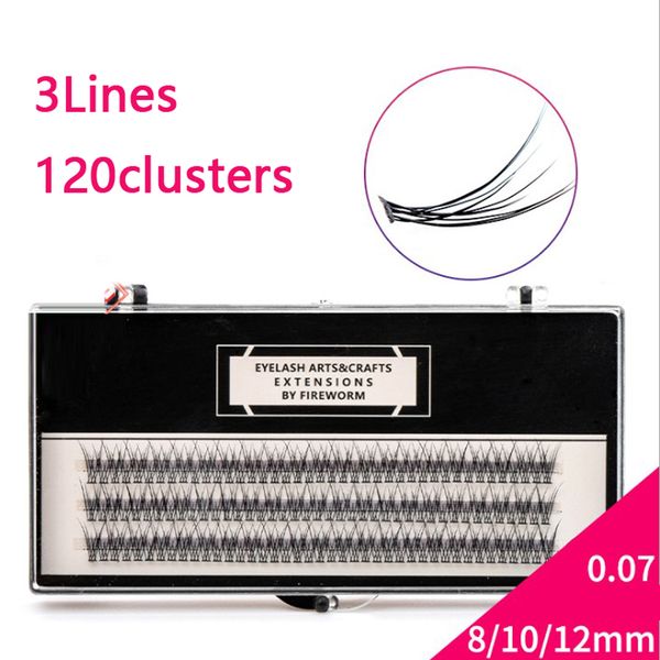 120 clusters 12hairs/strand new fish tail individual eye lashes grafting fake false eyelashes 0.07 thickness c curl makeup extension tools
120 clusters 12hairs/strand new fish tail individual eye lashes grafting fake false eyelashes 0.07 thickness c curl makeup extension tools