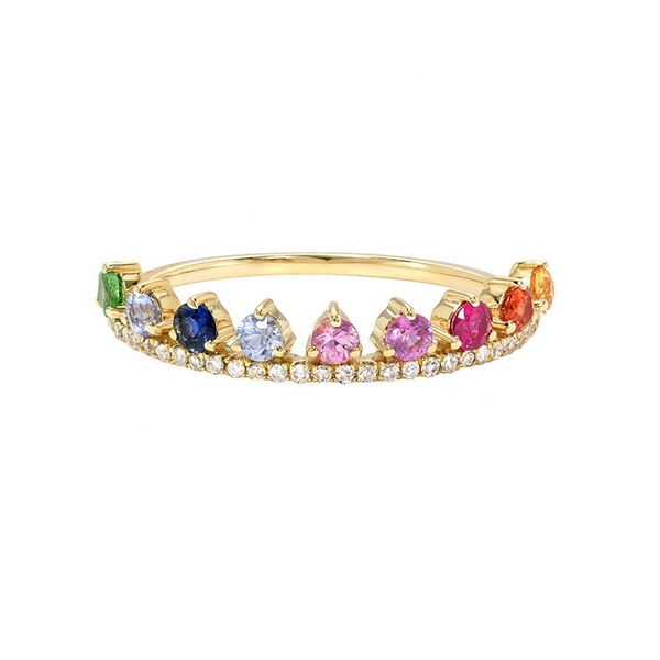 fashion women cz ring rainbow colorful cubic zirconia thin engagement band trendy women jewelry, Golden;silver
fashion women cz ring rainbow colorful cubic zirconia thin engagement band trendy women jewelry, Golden;silver