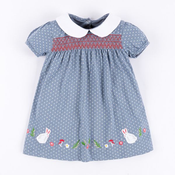 little maven new summer kids cute blue grey peter pan collar dots o-neck girls 2-7yrs embroidery cotton knitted smock dresses, Red;yellow
little maven new summer kids cute blue grey peter pan collar dots o-neck girls 2-7yrs embroidery cotton knitted smock dresses, Red;yellow