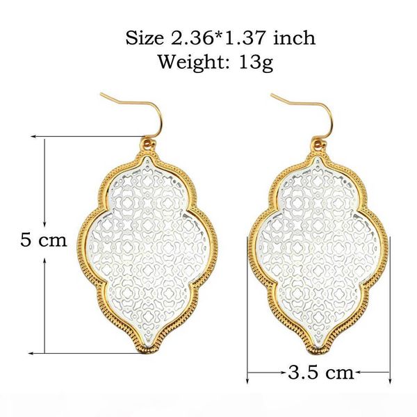 christmas gift boutique filigree earrings costume two tone filigree earrings for women 2017 fashion statement jewelry dangle earrings, Silver
christmas gift boutique filigree earrings costume two tone filigree earrings for women 2017 fashion statement jewelry dangle earrings, Silver