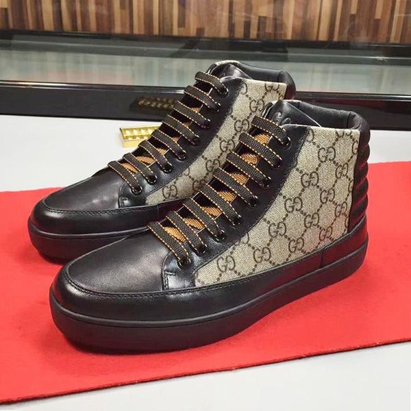 men 's high sneaker luxury men 's shoes fashion classic comfortable footwears lace -up plus size casual vintage men shoes sc, Black
men 's high sneaker luxury men 's shoes fashion classic comfortable footwears lace -up plus size casual vintage men shoes sc, Black