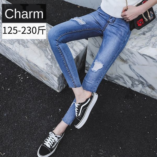 new korean version l sports sports women's autumn 200 jin fat mm elastic mid-rise slim jeans sweatpants ankle-length pants, Blue
new korean version l sports sports women's autumn 200 jin fat mm elastic mid-rise slim jeans sweatpants ankle-length pants, Blue