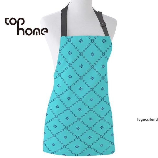 ome fashionable kitchen apron moroccan geometric checks classic blue painting canvas aprons female kids cleaning tool bib 
ome fashionable kitchen apron moroccan geometric checks classic blue painting canvas aprons female kids cleaning tool bib