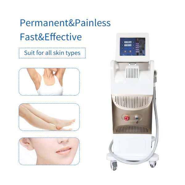 factory price diode laser hair removal machine with 1064nm 808nm 755nm wavelength machine for salon clinic spa, Black
factory price diode laser hair removal machine with 1064nm 808nm 755nm wavelength machine for salon clinic spa, Black