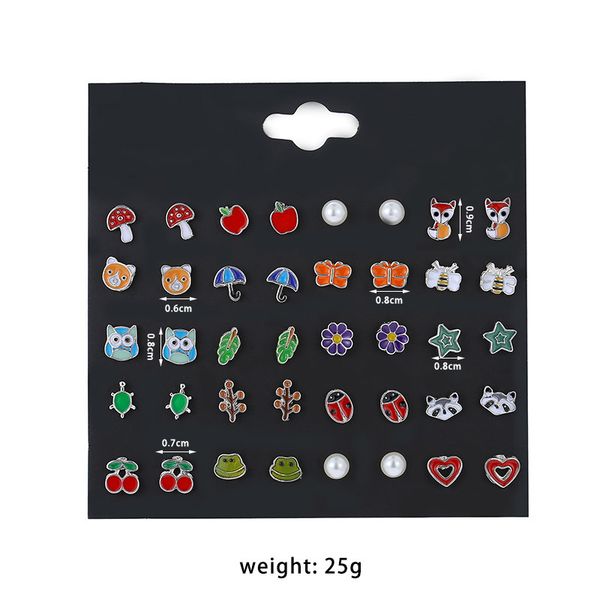 korean version of cute and versatile animal and fruit combination set earrings for women cross border popular amazon pearl earrings
korean version of cute and versatile animal and fruit combination set earrings for women cross border popular amazon pearl earrings