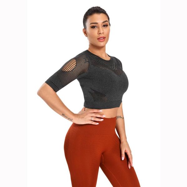 2020 new sports yoga gym clothes crop slim training running seamless mesh sleeve t-shirts striped causal blouses, White;red
2020 new sports yoga gym clothes crop slim training running seamless mesh sleeve t-shirts striped causal blouses, White;red