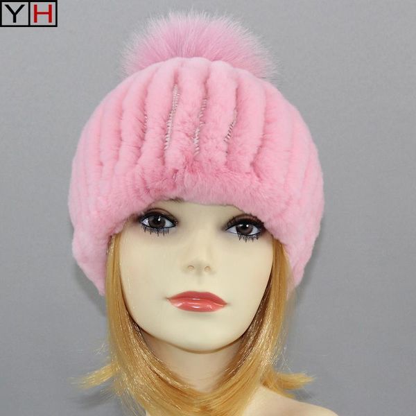 selling winter real rex fur hat with fur pompom women winter elastic knitted real rex hats, Blue;gray
selling winter real rex fur hat with fur pompom women winter elastic knitted real rex hats, Blue;gray