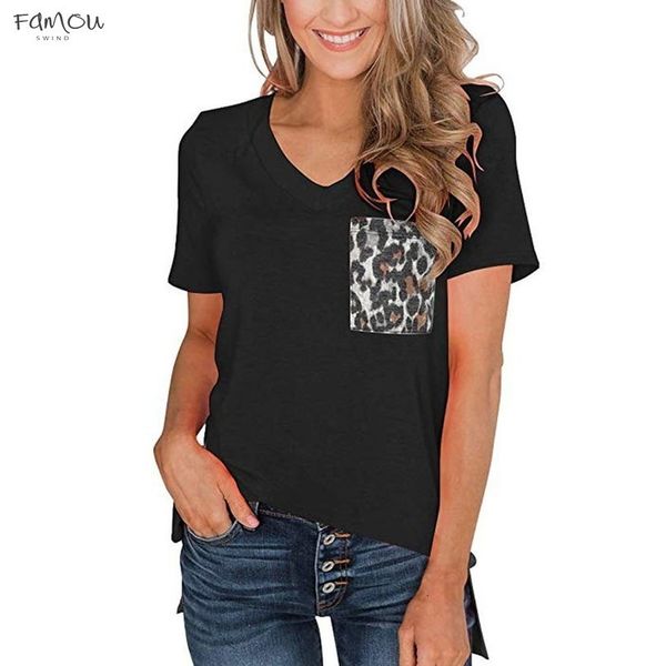 womens summer short sleeves v neck t shirt leopard pocket casual basic tshirts cotton women casual black t shirt 15, White
womens summer short sleeves v neck t shirt leopard pocket casual basic tshirts cotton women casual black t shirt 15, White