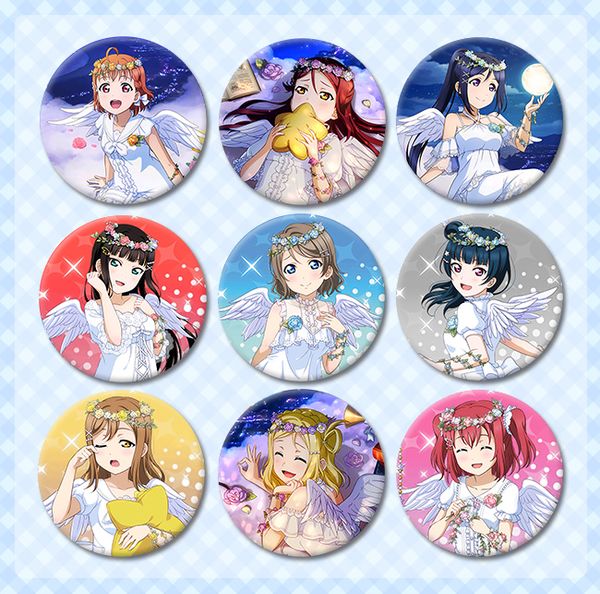 58mm badges angel awaken love live sunshine aqours badge beautiful icons on backpack, Gray
58mm badges angel awaken love live sunshine aqours badge beautiful icons on backpack, Gray