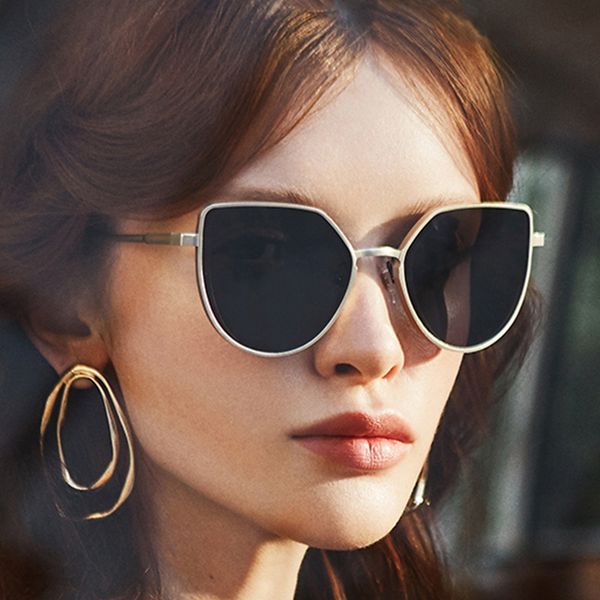 new sunglasses cat eye tide sunglasses net red street sladies personalized decorative glasses, White;black
new sunglasses cat eye tide sunglasses net red street sladies personalized decorative glasses, White;black