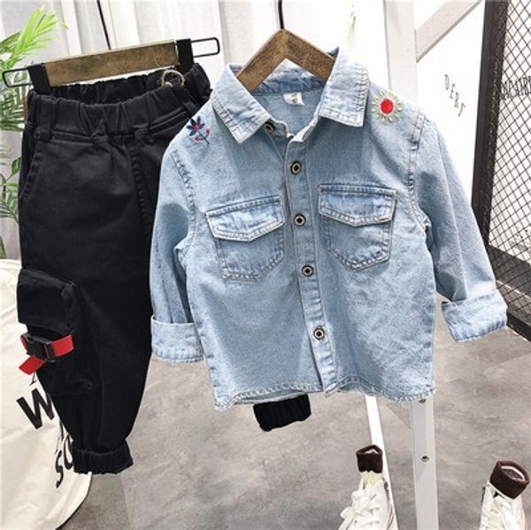kyidp children's clothing autumn soft denim children's clothing shirt children 2020 korean style boys' long sleeve all-match, White;black
kyidp children's clothing autumn soft denim children's clothing shirt children 2020 korean style boys' long sleeve all-match, White;black