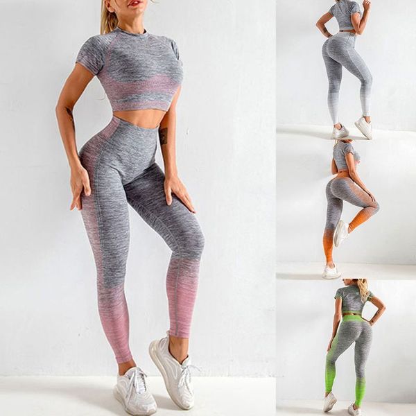 yoga outfits women 2 piece workout set short sleeve crop bulift leggings pants colorblock seamless knit tracksuit, White;red
yoga outfits women 2 piece workout set short sleeve crop bulift leggings pants colorblock seamless knit tracksuit, White;red