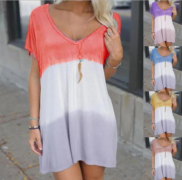 loose v neck dress female clothing 2020 womens designer casual dresses summer short sleeve panelled, Black;gray
loose v neck dress female clothing 2020 womens designer casual dresses summer short sleeve panelled, Black;gray