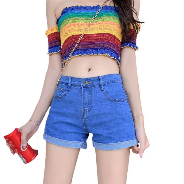 summer denim shorts women korean fashion students wear loose and thin a-line high waist sell extra size solid color sexy, White;black
summer denim shorts women korean fashion students wear loose and thin a-line high waist sell extra size solid color sexy, White;black