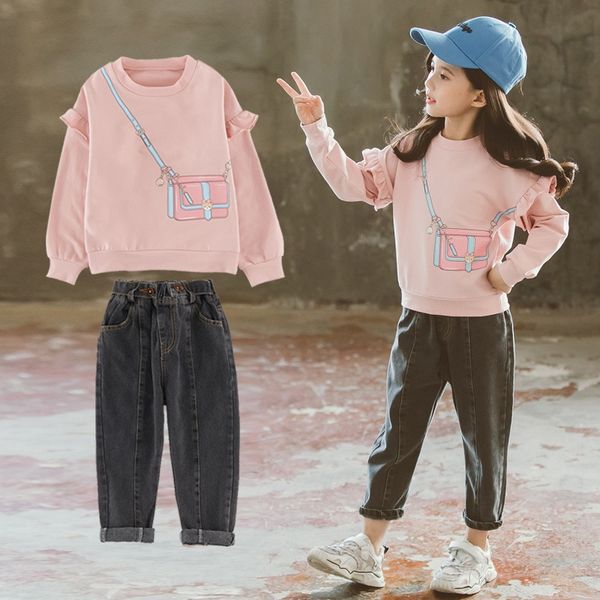 girls autumn and t-shirt jeans suit new fashion big boy cute bag printed t-shirt jeans two-piece set
girls autumn and t-shirt jeans suit new fashion big boy cute bag printed t-shirt jeans two-piece set