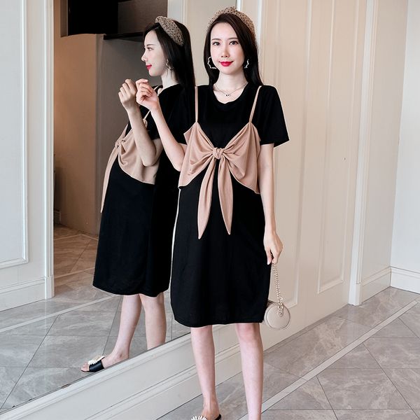 maternity dresses 9008# dress summer cotton o neck fasle two pieces short sleeve loose stylish for pregnant women mom, White
maternity dresses 9008# dress summer cotton o neck fasle two pieces short sleeve loose stylish for pregnant women mom, White
