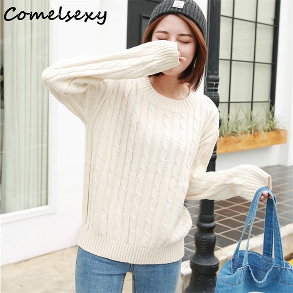 2020 autumn korean twisted knitted women sweaters pullovers long sleeve o-neck casual fashion solid female sweaters femme, White;black
2020 autumn korean twisted knitted women sweaters pullovers long sleeve o-neck casual fashion solid female sweaters femme, White;black