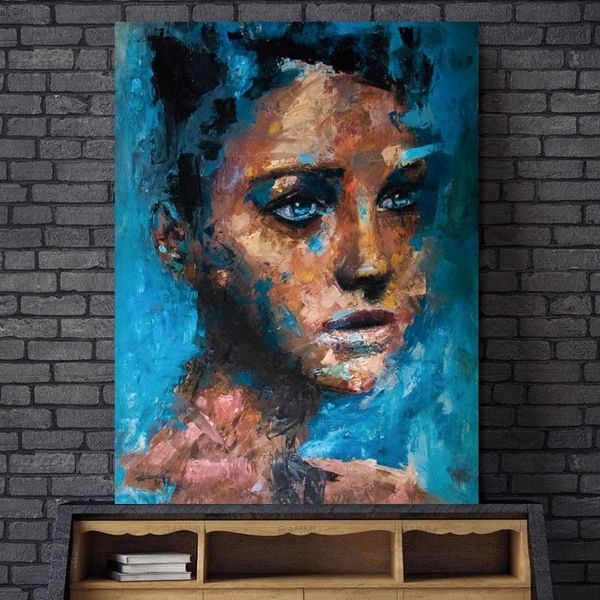 modern lady colorful women portrait canvas painting abstract wall art picture murals home decorations for living room bedroom decor
modern lady colorful women portrait canvas painting abstract wall art picture murals home decorations for living room bedroom decor