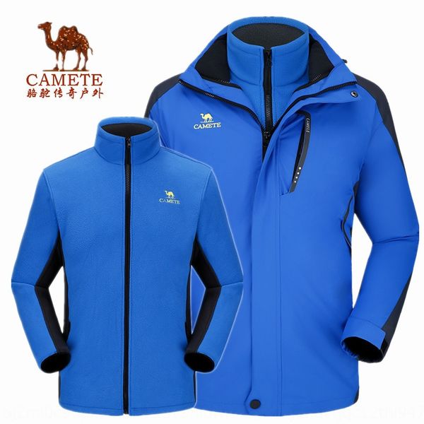 1ycg2 camel jacket and women's fashion brand three-in-one detachable velvet windbreaker outdoor clothing thickened windproof coat women, Blue;black
1ycg2 camel jacket and women's fashion brand three-in-one detachable velvet windbreaker outdoor clothing thickened windproof coat women, Blue;black