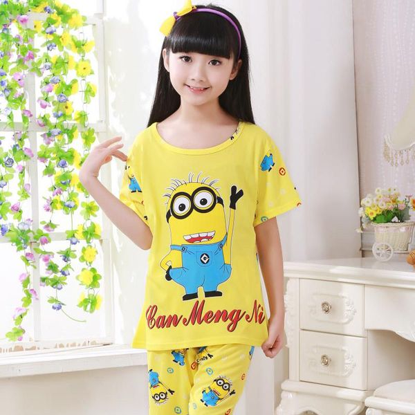 children's pajamas set summer short-sleeved t shirt+shorts suit kids pyjamas student boys girls pajamas baby sleepwear 3-12yrs, White
children's pajamas set summer short-sleeved t shirt+shorts suit kids pyjamas student boys girls pajamas baby sleepwear 3-12yrs, White