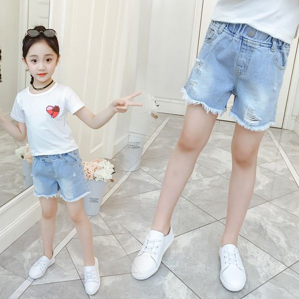 lju3j girls' denim shorts trousers and trousers shorts summer 2020 new korean style children's medium and large children's fo, Blue
lju3j girls' denim shorts trousers and trousers shorts summer 2020 new korean style children's medium and large children's fo, Blue