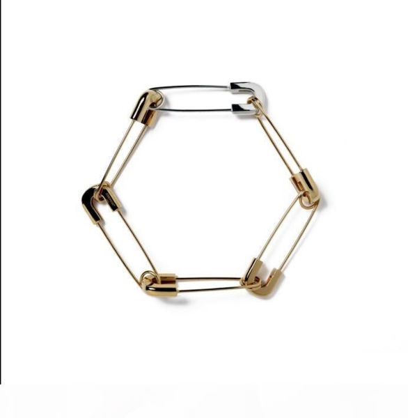 e ambush 925 gold silver pin combination paper needle bracelet for men and women, Black
e ambush 925 gold silver pin combination paper needle bracelet for men and women, Black