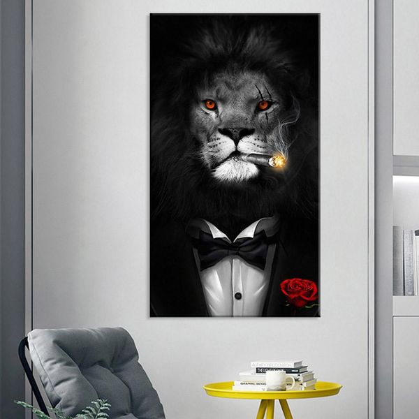 курение льва холст картины делового костюма gentleman животные печать плакат стена искусство картина для гостиной home decor (no frame
курение льва холст картины делового костюма gentleman животные печать плакат стена искусство картина для гостиной home decor (no frame