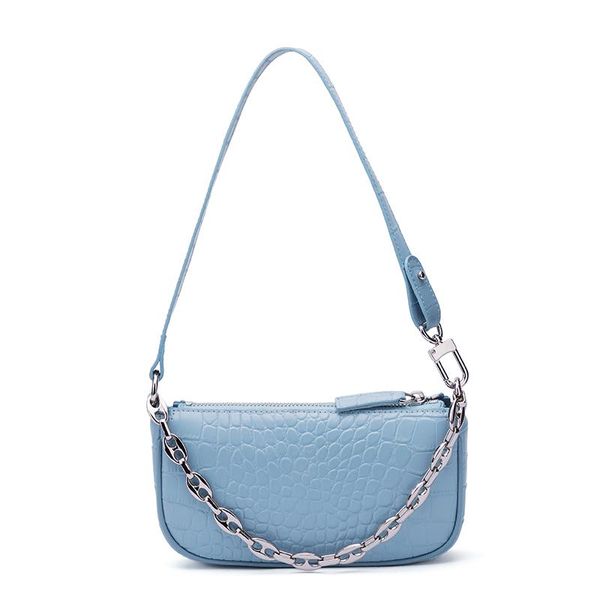 design bag french bag 2020 ladies leather fashion chain underarm bag girl temperament one shoulder wild diagonal blue handbag 1395
design bag french bag 2020 ladies leather fashion chain underarm bag girl temperament one shoulder wild diagonal blue handbag 1395