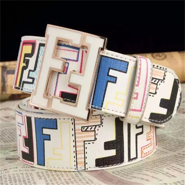 f buckle leather men and women's belts men's belts and fashion belts, Blue;gray