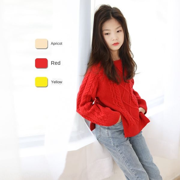 girls 2020 new korean style solid color loose casual warm red fork fork sweater side split sweater big boy, Blue
girls 2020 new korean style solid color loose casual warm red fork fork sweater side split sweater big boy, Blue