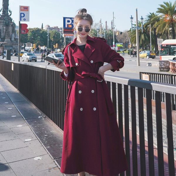 jagvy 2020 autumn windbreaker coat new korean style loose double-breasted wine red atmospheric over-the-knee mid-length trench coat for wome, Tan;black
jagvy 2020 autumn windbreaker coat new korean style loose double-breasted wine red atmospheric over-the-knee mid-length trench coat for wome, Tan;black
