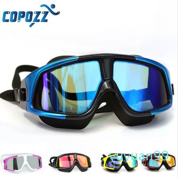 luxury- copozz swimming goggles comfortable silicone large frame swim glasses anti-fog uv men women swim mask waterproof, Silver
luxury- copozz swimming goggles comfortable silicone large frame swim glasses anti-fog uv men women swim mask waterproof, Silver