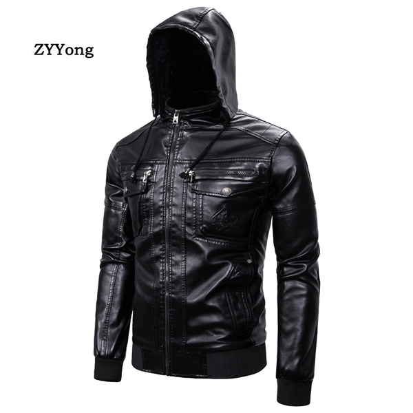 leather jacket men coats pu outerwear motorcycle biker male business winter faux fur jacket thick fleece leather mens windproof, Black
leather jacket men coats pu outerwear motorcycle biker male business winter faux fur jacket thick fleece leather mens windproof, Black