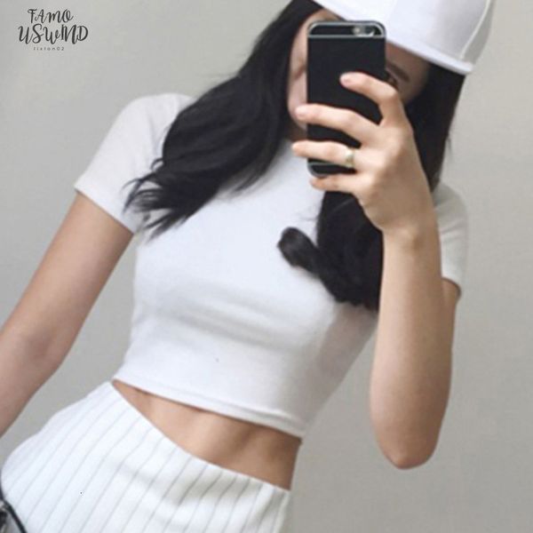 women summer t shirts short sleeves round neck slim fit casual pullover crop jl drop shipping, White
women summer t shirts short sleeves round neck slim fit casual pullover crop jl drop shipping, White
