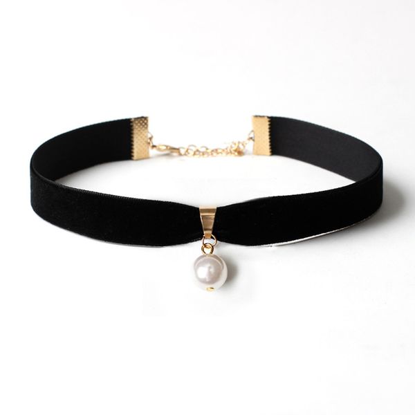 gothic trend women's short choker necklace korean fashion pearl pendant accessories fashion lady party jewelry girl gifts, Silver
gothic trend women's short choker necklace korean fashion pearl pendant accessories fashion lady party jewelry girl gifts, Silver