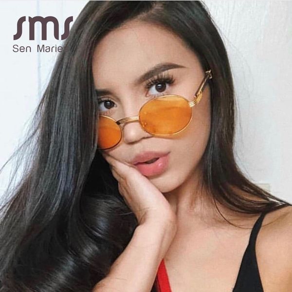 oval sunglasses women 2019 fashion vintage small round metal frame sun glasses yellow pink lens men steampunk eyeglasses shades ch01, Blue
oval sunglasses women 2019 fashion vintage small round metal frame sun glasses yellow pink lens men steampunk eyeglasses shades ch01, Blue