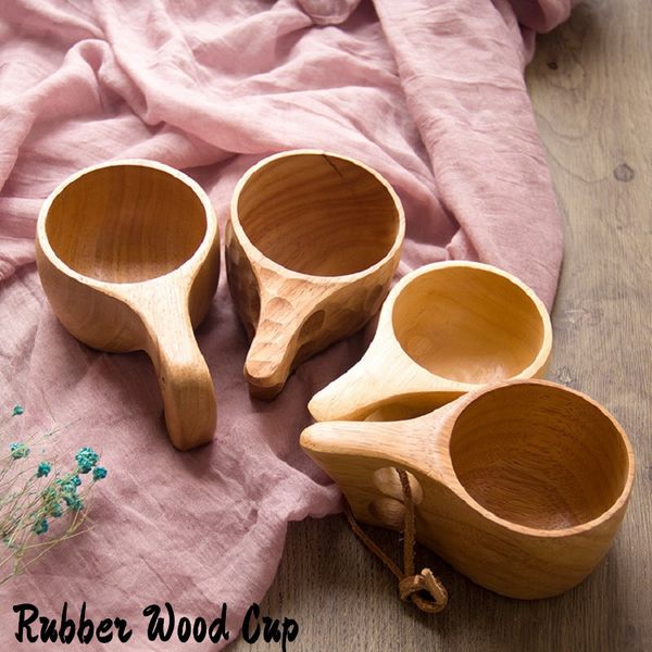 nordic style 4 kinds rubber wood tea cups with handle kuksa wooden coffee mugs with rope two holes handmade portable drinking water bottles
nordic style 4 kinds rubber wood tea cups with handle kuksa wooden coffee mugs with rope two holes handmade portable drinking water bottles
