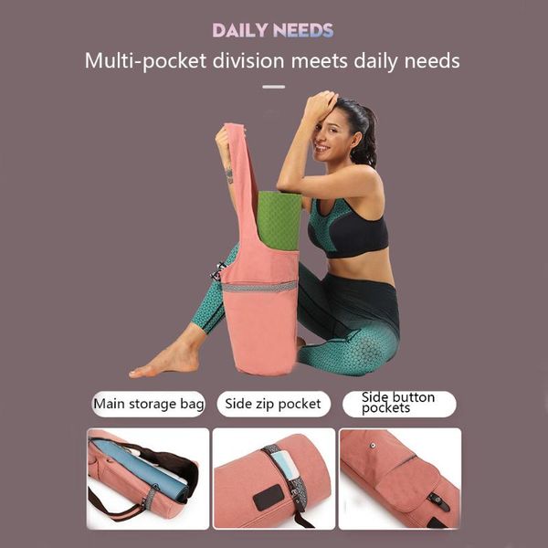 fashion fitness sports equipment gym pilates yoga mat bag portable with pocket carrier adjustable strap shoulder large capacity
fashion fitness sports equipment gym pilates yoga mat bag portable with pocket carrier adjustable strap shoulder large capacity