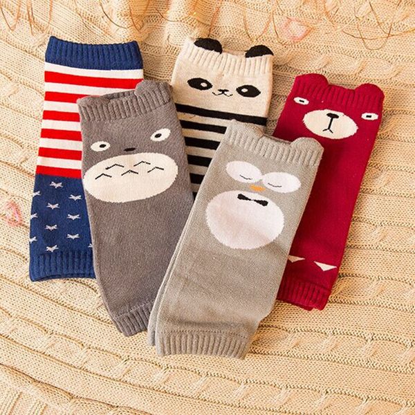 baby cartoon legwarmer panda bear design knee pads 5styles, Pink;yellow