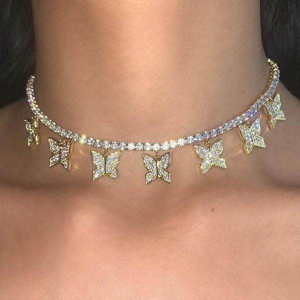 heart pink pinky drip cz butterfly charm tennis chain 32+10cm choker necklaces iced out bling hip hop rock women jewelry, Golden;silver
heart pink pinky drip cz butterfly charm tennis chain 32+10cm choker necklaces iced out bling hip hop rock women jewelry, Golden;silver